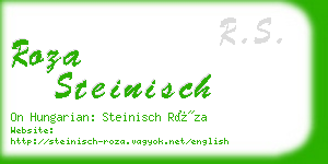 roza steinisch business card